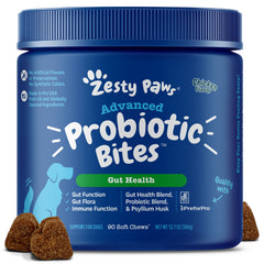 Advanced Probiotic Bites™ Soft Chews, Digestive Probiotics and Prebiotics for Gut Flora & Immune Support, Functional Dog Supplement