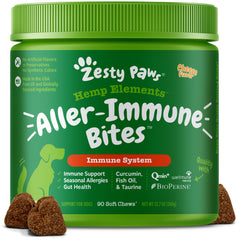 Hemp Elements™ Aller-Immune Bites™ for Dogs, For Seasonal Allergies + Immune Support & Gut Health