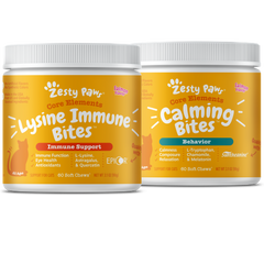 Feline TLC Bundle - Lysine Immune Bites™ & Calming Bites™ functional supplements for cats- 2-Pack