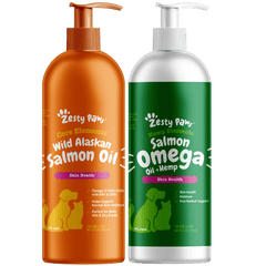 Pawsome Omega 3 Bundle with Salmon Oil & Hemp Elements™ Salmon Omega Oil to support skin and immune health – 2 pack